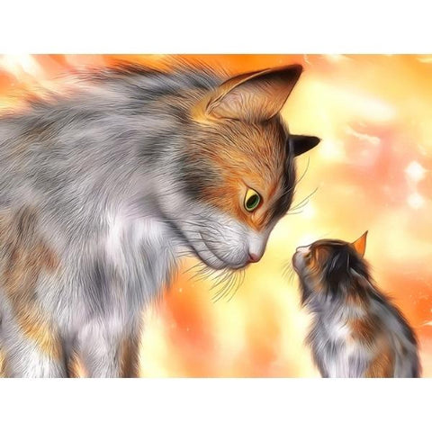 CATS-Mother & Kitten Love by Alan Foxx - PoP x HoyPoloi Gallery