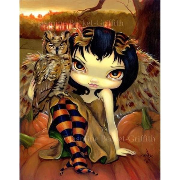 Owlyn in Autumn by Jasmine Becket Griffith