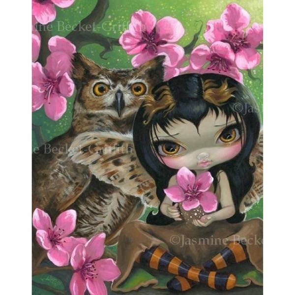 Owlyn in Springtime by Jasmine Becket Griffith
