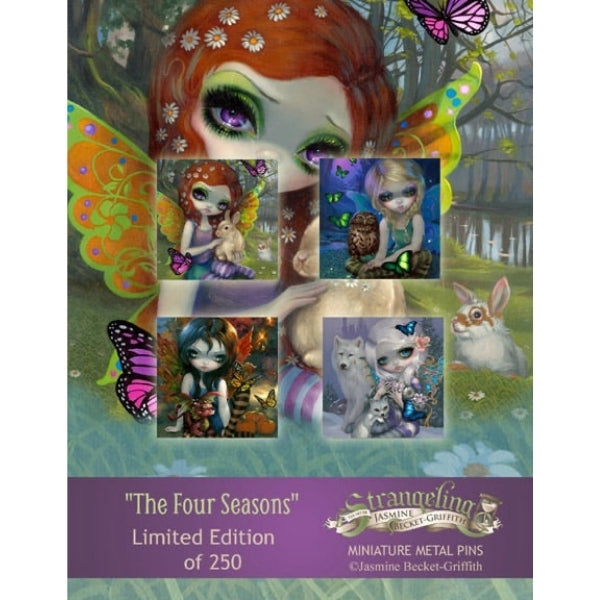PIN SET - FOUR SEASONS by Jasmine Becket Griffith - PoP x HoyPoloi Gallery