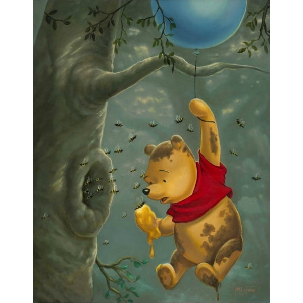 Pooh's Sticky Situation by Jared Franco - 28" x 22" Limited Edition 