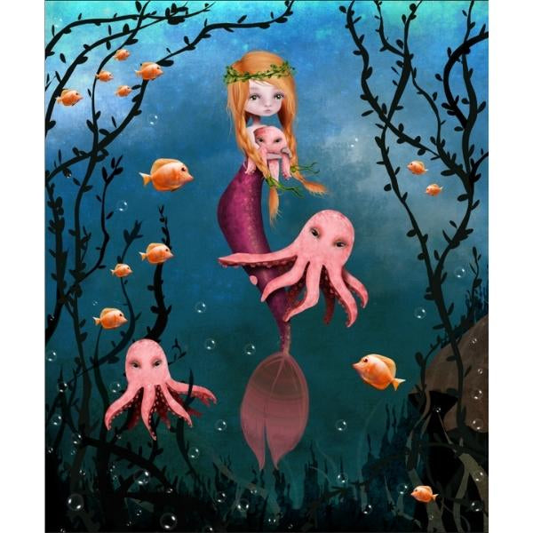 Pink Mermaid by Jessica Von Braun