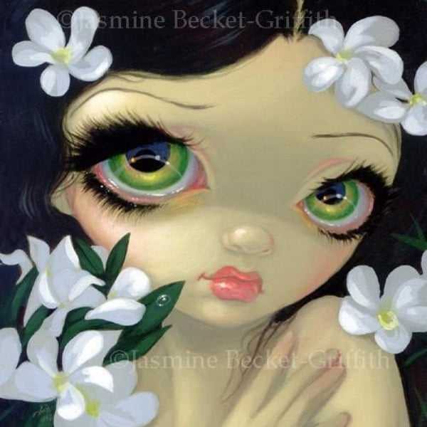 Poisonous beauties II:White oleander by Jasmine Becket Griffith