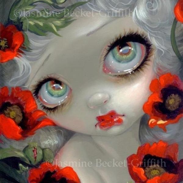 Poisonous Beauties III:Opium Poppy by Jasmine Becket Griffith