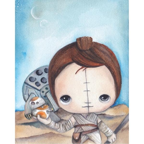 Rey and BB8 by Nomiie