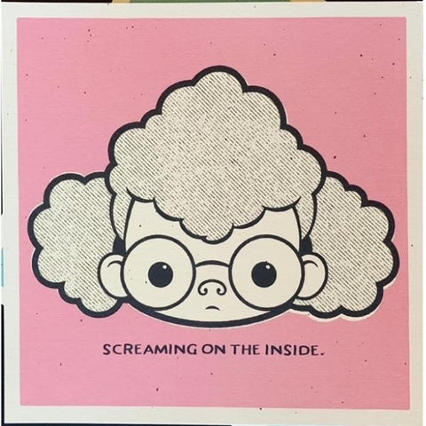 SCREAMING ON THE INSIDE - Paper Print by Terribly Odd - PoP x HoyPoloi Gallery