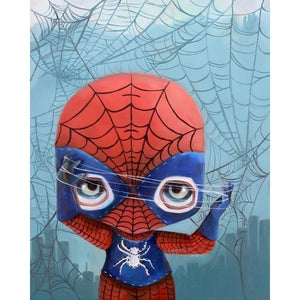 Spidey Trapped in his Web by Nomiie
