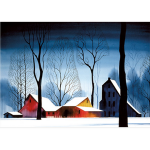 WINTER BARNS - Eyvind Earle Note Card Set - PoP x HoyPoloi Gallery