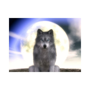 WOLF-Wolf in the Moonlight by Alan Foxx - PoP x HoyPoloi Gallery