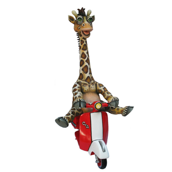 Giraffe on Vespa by Carlos and Albert