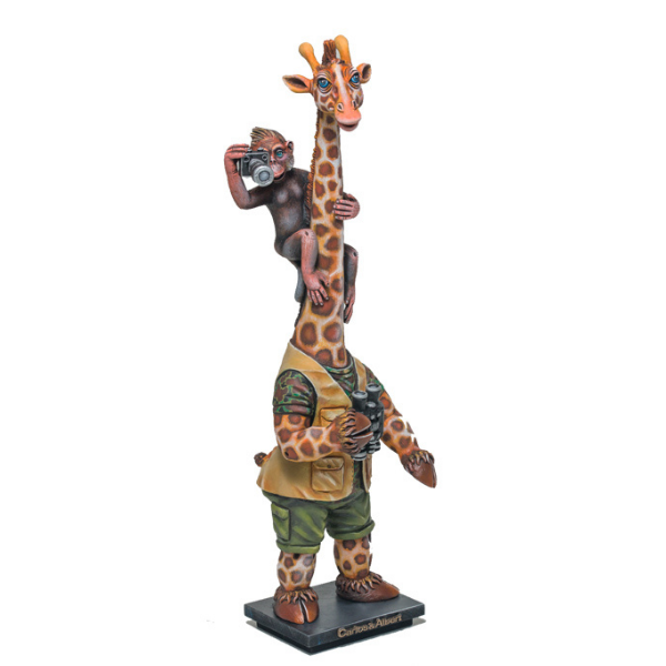 Giraffe on Safari by Carlos and Albert