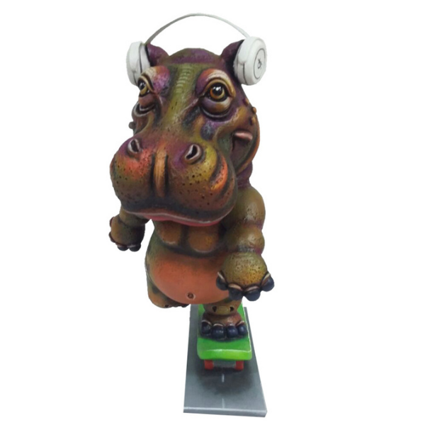 Hippo on Skateboard by Carlos and Albert