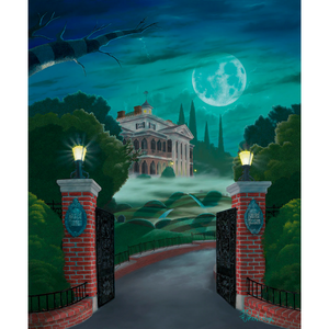 Welcome To The Haunted Mansion by Michael Provenza - 24" x 20" Embellished Limited Edition Canvas Giclee