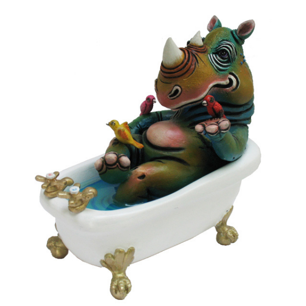 RHINO IN BATHTUB - PoP x HoyPoloi Gallery