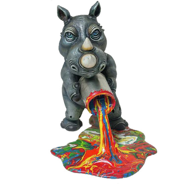 Rhino Paint Spill by Carlos and Albert
