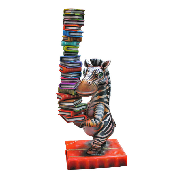 Zebra and Book Balancing Act by Carlos and Albert