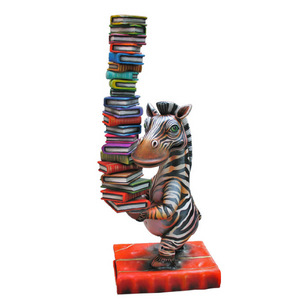 Zebra and Book Balancing Act by Carlos and Albert