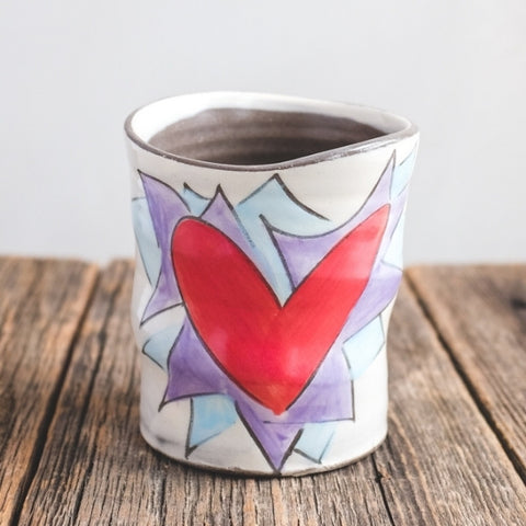FLAMING HEART - Purple - Cup of Flaming Heart - PoP x HoyPoloi Gallery